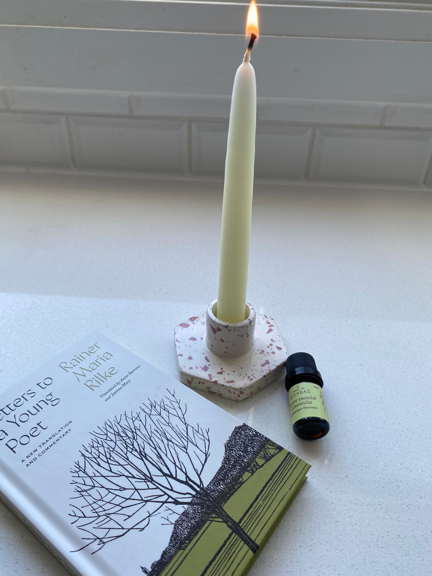 Terrazzo Candlestick Holder