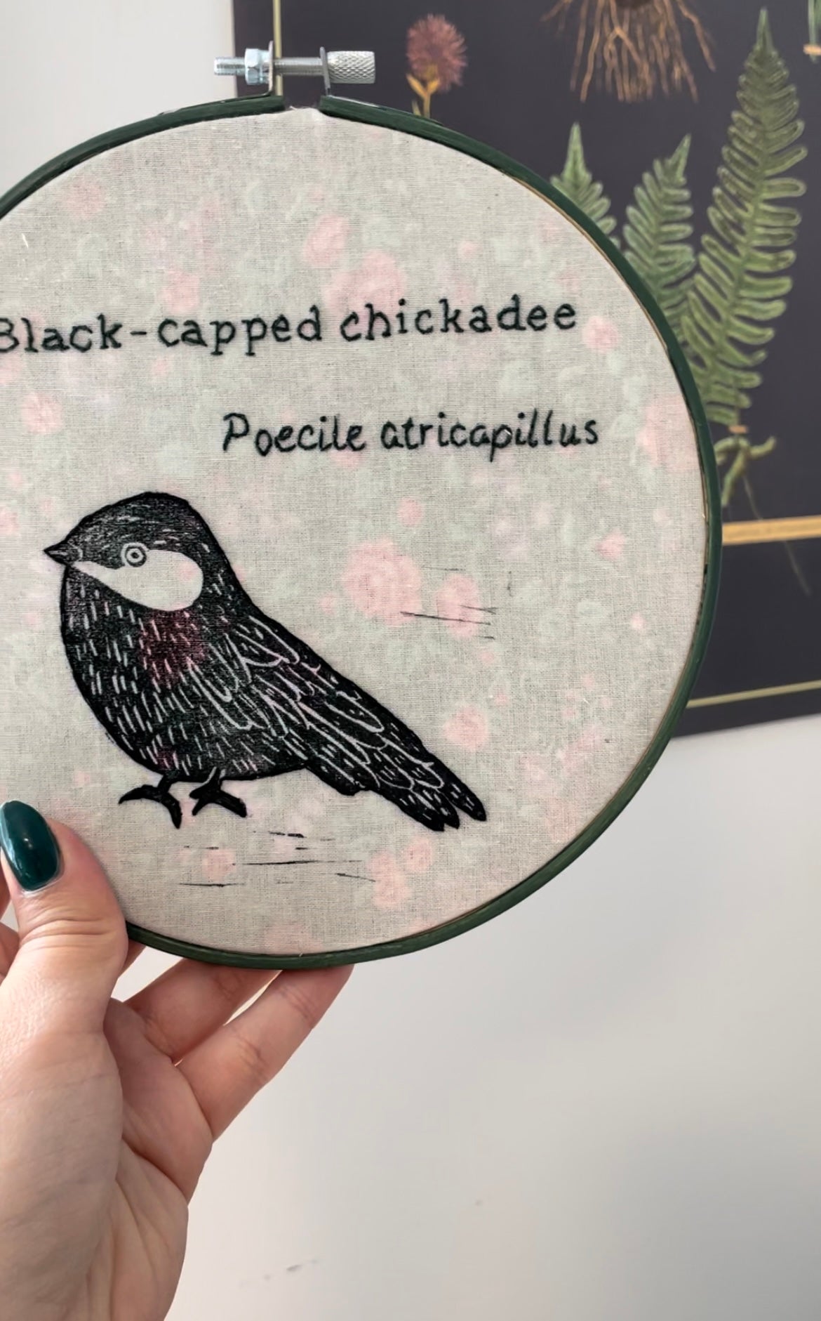 Black-capped Chickadee Decorative Hoop