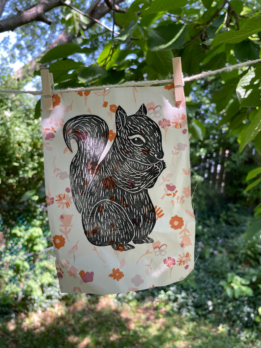 Squirrel Iron-on Patch