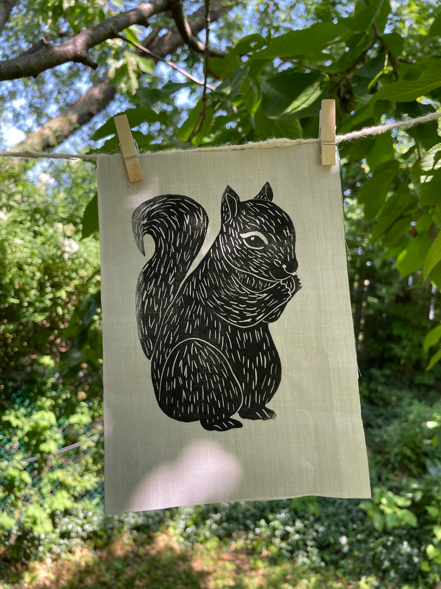 Squirrel Iron-on Patch